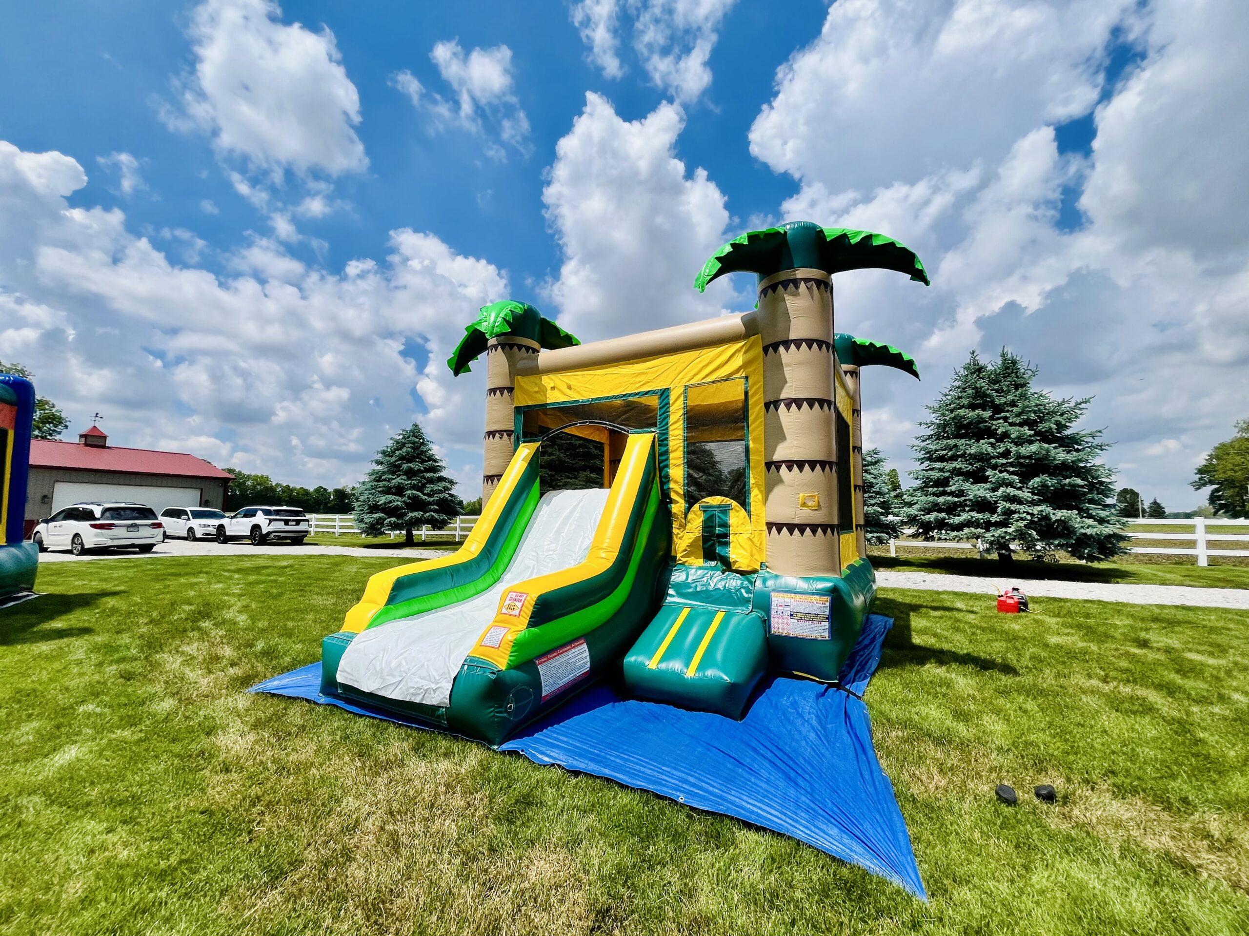 bounce houses, party rentals, balloons and garlands, tables and chairs - central indiana - Open House_Fat Frog Party Rentals1